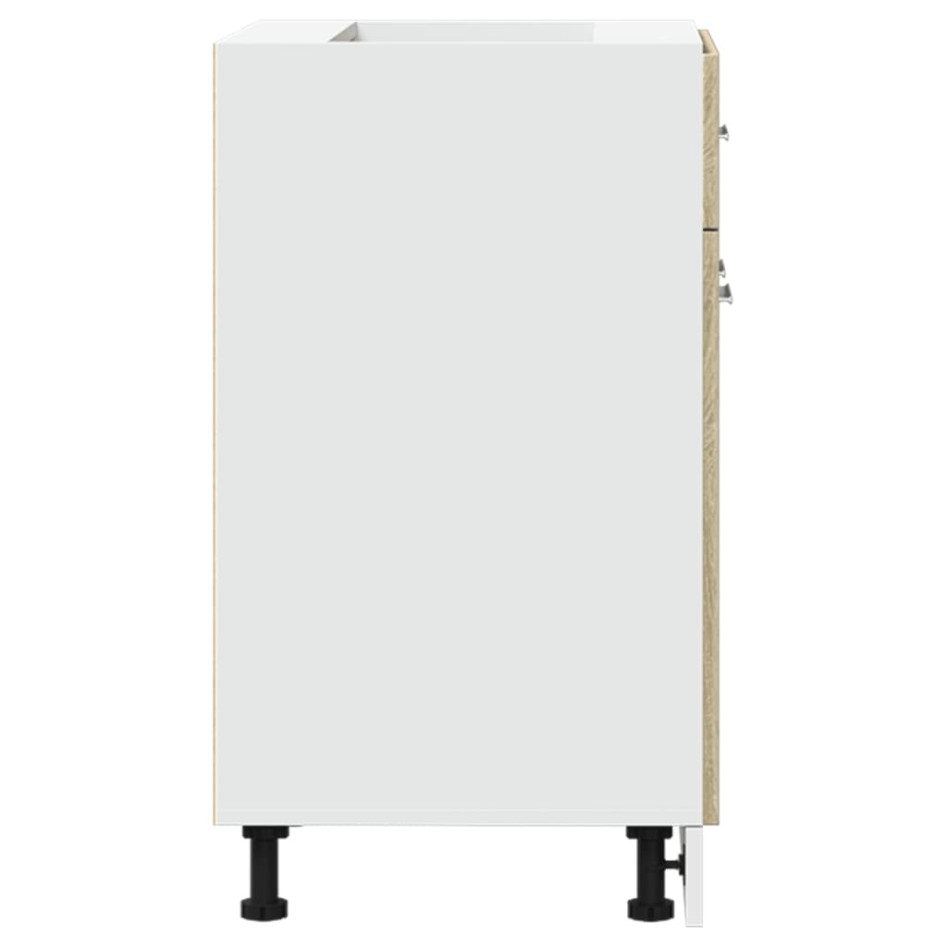 Mueble bajo cocina con cajón madera roble Sonoma 60x46x81,5