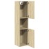 Armario de baño madera ingeniería roble Sonoma 30x30x130