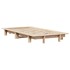 Estructura de cama sin colchón madera maciza pino 75x190