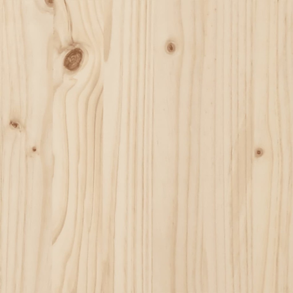 Estructura de cama sin colchón madera maciza pino 75x190