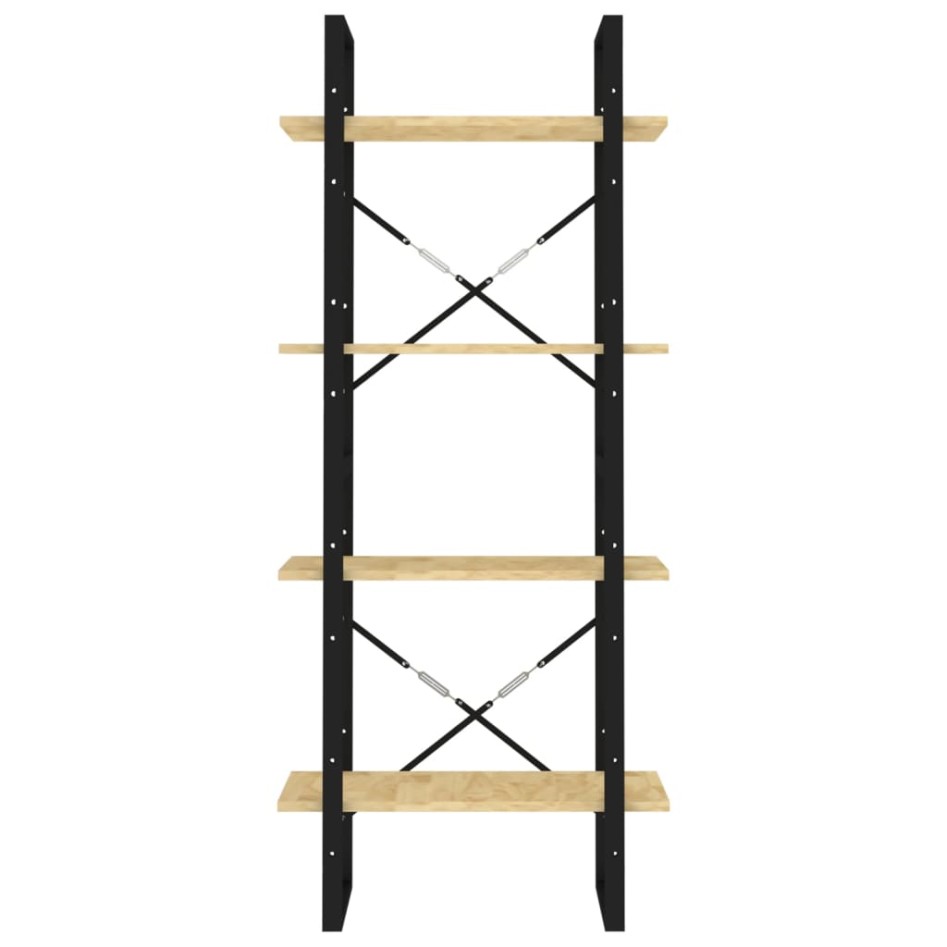 Estantería de 4 niveles madera maciza de pino 60x30x140