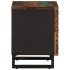 Mesita de noche de madera maciza reciclada 40x34x46