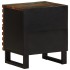 Mesita de noche de madera maciza reciclada 40x34x46
