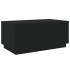Mesa de centro con luces LED negro 90x50x40