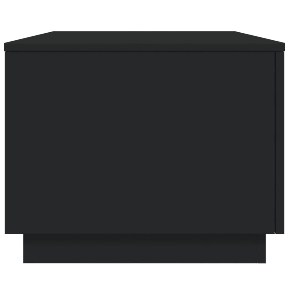 Mesa de centro con luces LED negro 90x50x40