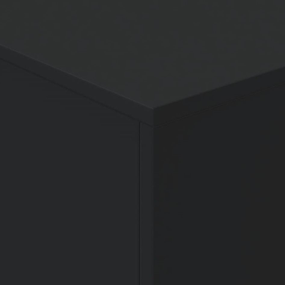 Mesa de centro con luces LED negro 90x50x40