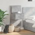 Mesita de noche de pared con luces LED gris