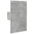 Mesita de noche de pared con luces LED gris