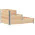 Arriate elevado de 3 niveles madera maciza de pino 120x80