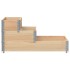 Arriate elevado de 3 niveles madera maciza de pino 120x80