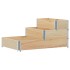 Arriate elevado de 3 niveles madera maciza de pino 120x80