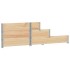 Arriate elevado de 3 niveles madera maciza de pino 120x80