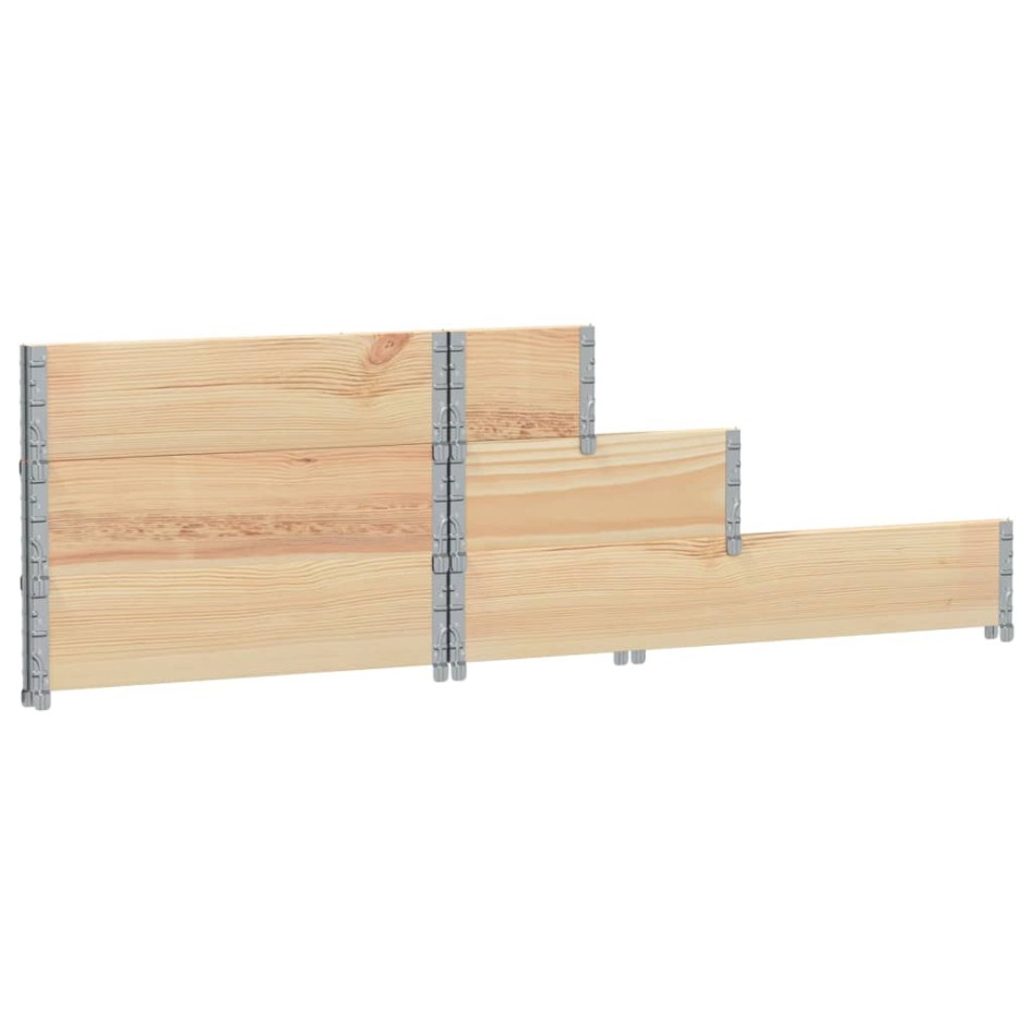 Arriate elevado de 3 niveles madera maciza de pino 120x80