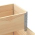 Arriate elevado de 3 niveles madera maciza de pino 120x80