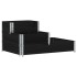 Arriate elevado de 3 niveles madera maciza pino negro 120x80