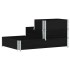 Arriate elevado de 3 niveles madera maciza pino negro 120x80