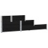 Arriate elevado de 3 niveles madera maciza pino negro 120x80