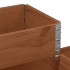 Arriate elevado de 3 niveles madera maciza pino marrón