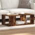 Mesa de centro madera de ingeniería roble ahumado 89,5x48x30