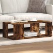 Mesa de centro madera de ingeniería roble ahumado 89,5x48x30 cm