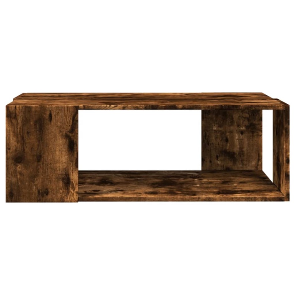 Mesa de centro madera de ingeniería roble ahumado 89,5x48x30