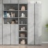 Aparador alto madera de ingeniería gris 40x41x185