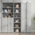Aparador alto madera de ingeniería gris hormigón 45x41x185
