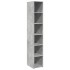 Aparador alto madera de ingeniería gris hormigón 30x41x185