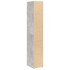 Aparador alto madera de ingeniería gris hormigón 30x41x185
