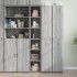 Aparador alto madera de ingeniería gris Sonoma 30x41x185