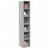 Aparador alto madera de ingeniería gris Sonoma 30x41x185