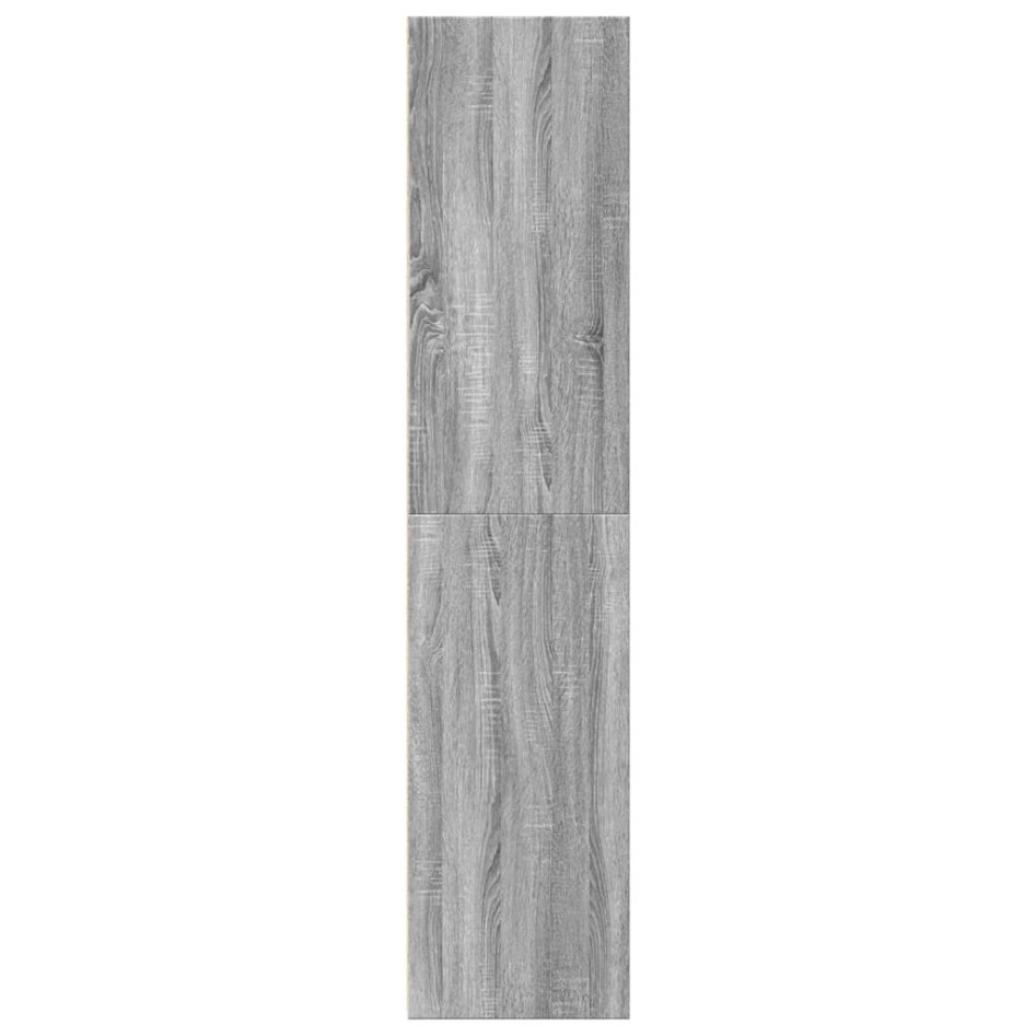 Aparador alto madera de ingeniería gris Sonoma 30x41x185