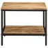 Mesa de centro de madera maciza de mango rugosa 55x55x45