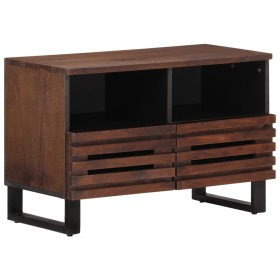 Mueble de TV madera maciza mango marrón 70x34x46