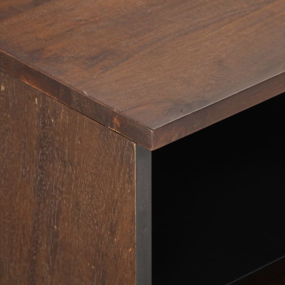 Mueble de TV madera maciza mango marrón 70x34x46
