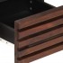 Mueble de TV madera maciza mango marrón 70x34x46