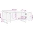 Mesa de centro madera maciza de acacia 80x51x40