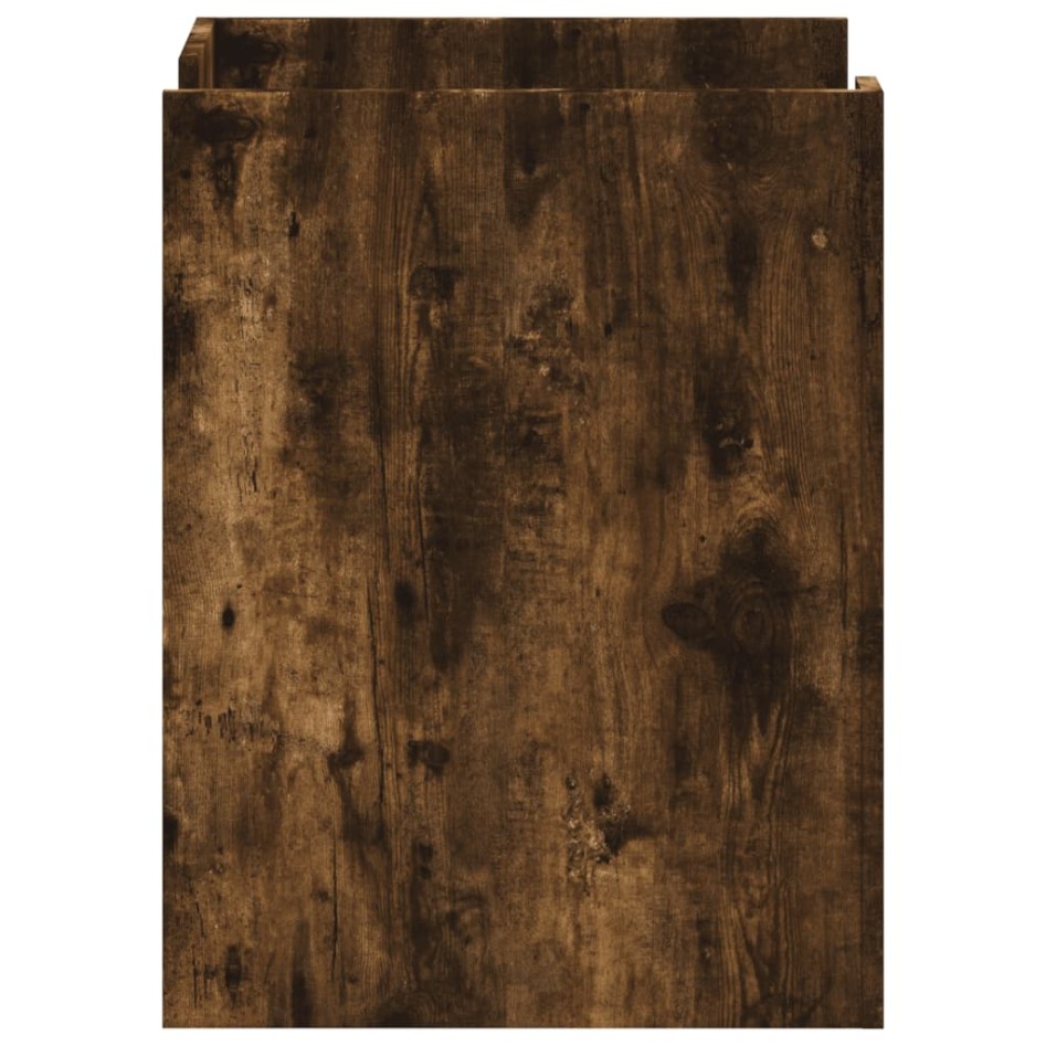 Mesita de noche madera de ingeniería roble ahumado 45x50x65