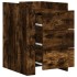 Mesita de noche madera de ingeniería roble ahumado 45x50x65