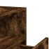 Mesitas de noche de pared 2 uds color roble ahumado 45x30x35
