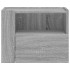 Mesitas de noche de pared 2 uds gris Sonoma 45x30x35