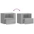 Mesitas de noche de pared 2 uds gris Sonoma 45x30x35