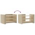 Mesa de centro madera de ingeniería roble Sonoma 80x50x50