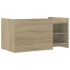 Mesa de centro madera de ingeniería roble Sonoma 100x50x50