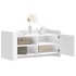 Mesa de centro de madera de ingeniería blanca 100x50x50