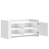 Mesa de centro de madera de ingeniería blanca 100x50x50