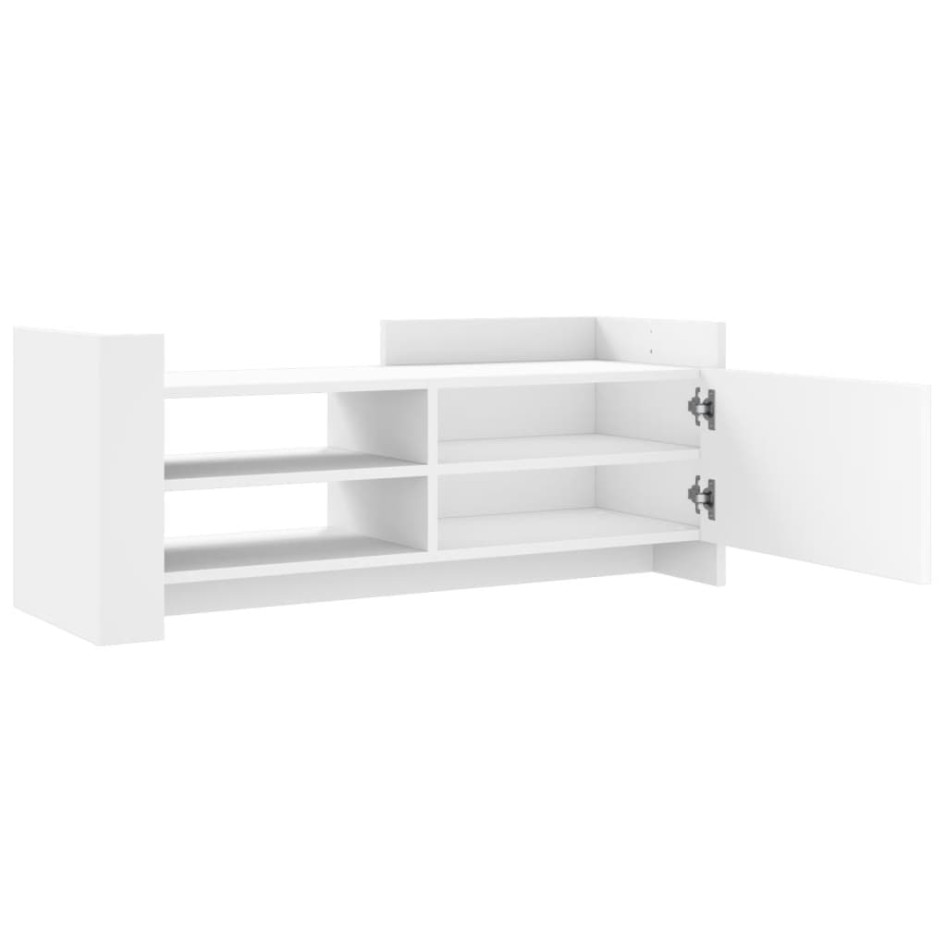 Mueble para TV madera contrachapada blanco 100x35x40