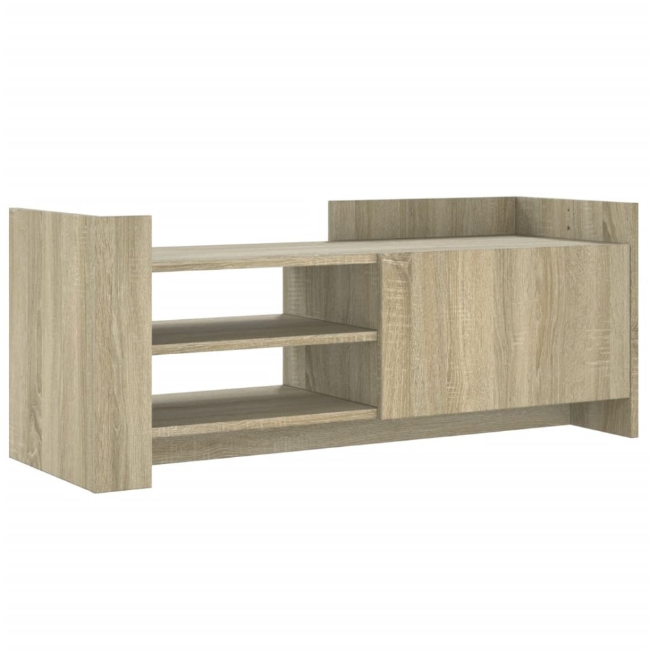 Mueble para TV madera contrachapada color roble 100x35x40