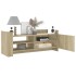 Mueble para TV madera contrachapada color roble 100x35x40