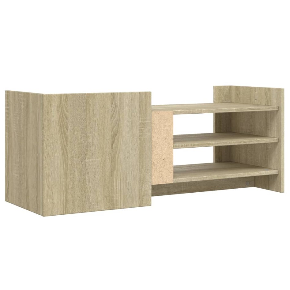 Mueble para TV madera contrachapada color roble 100x35x40